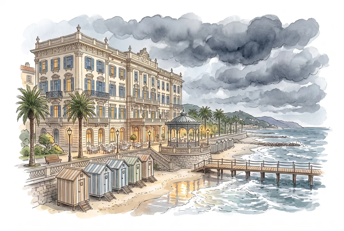 Watercolor illustration for A Birthday at the Fiordoro