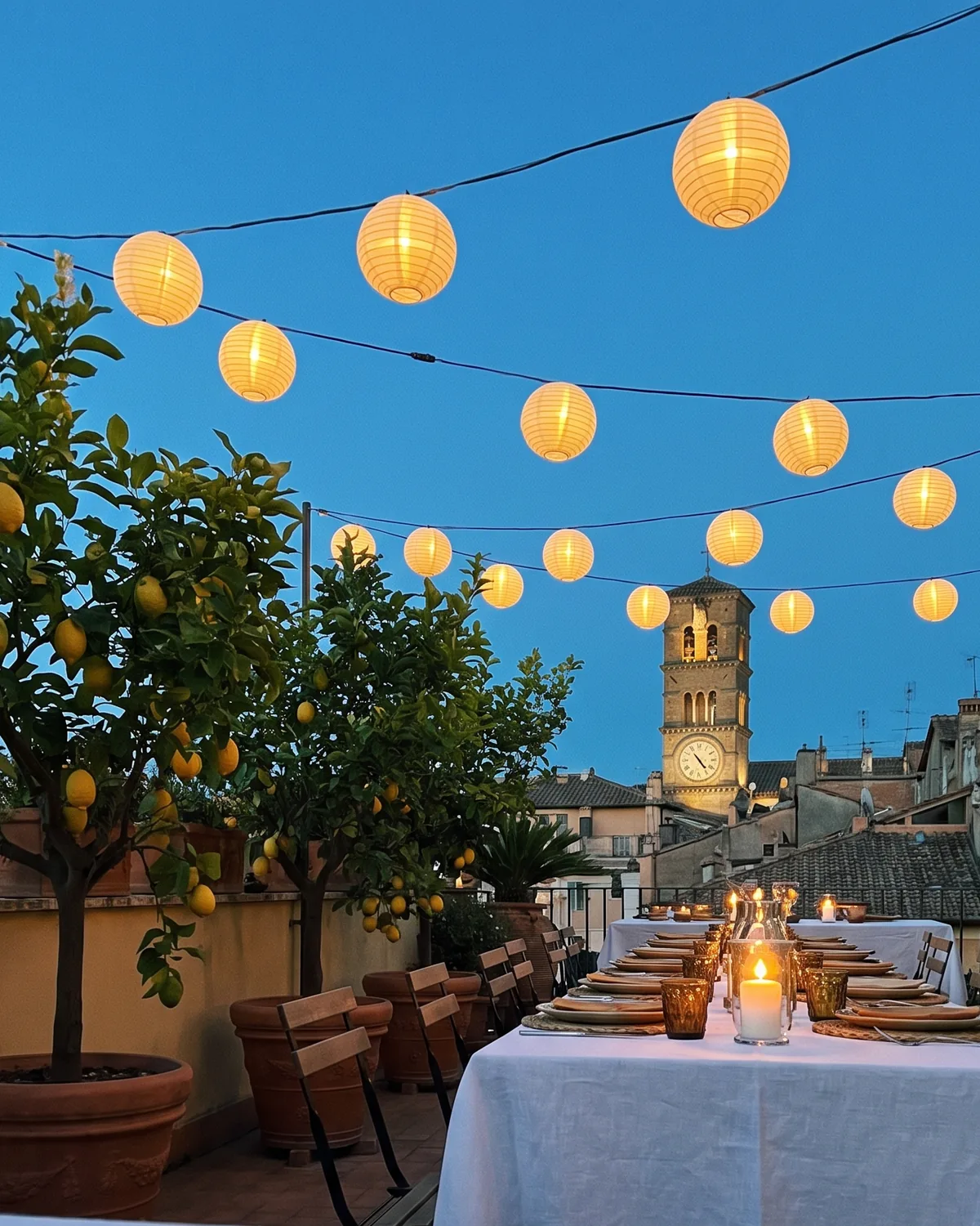 Supper on the Terrace dinner scene