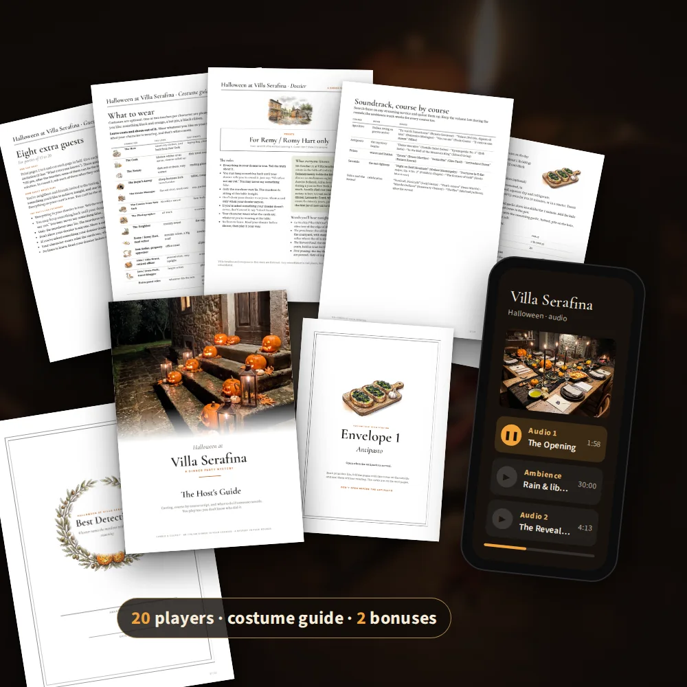The Grand Night digital dinner party kit